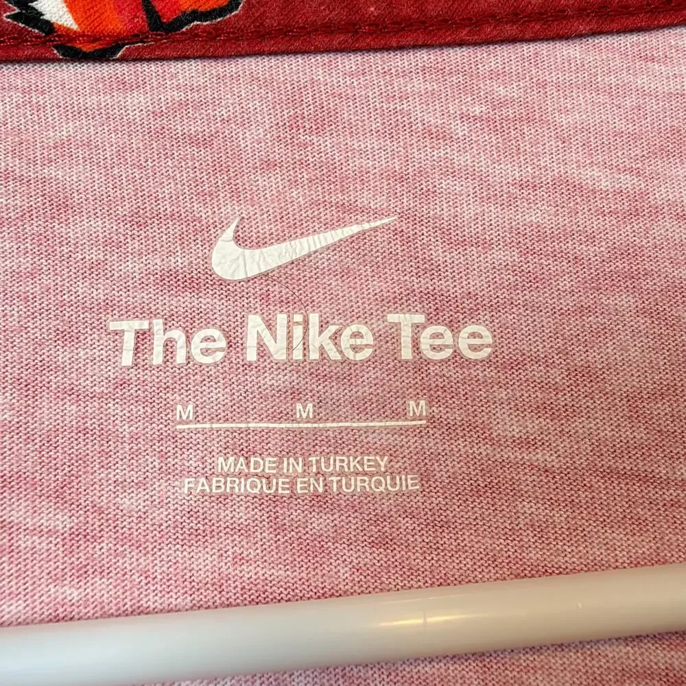 Nike Tiger Woods TW Frank Allover Print Men's Golf T Shirt Red Size Medium